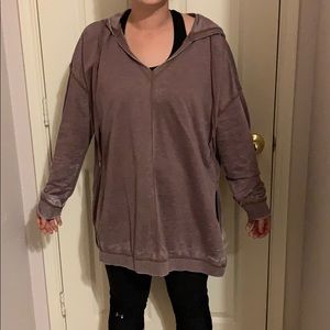 Oversized lilac hoodie